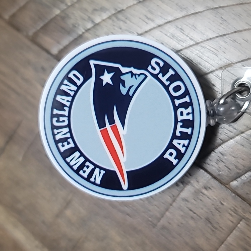New England Patriots badge reel